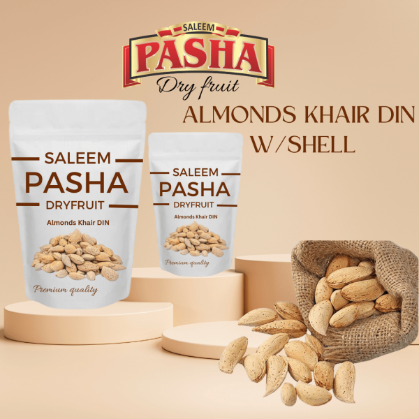ALMONDS KHAIR DIN W/SHELL (خیردین بادام کاغزی)